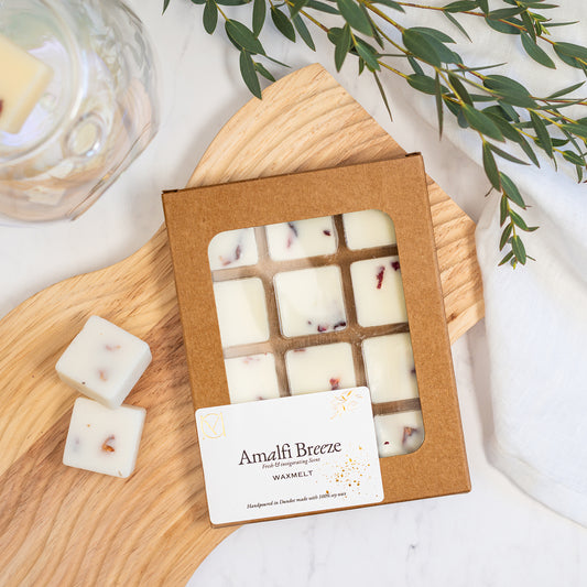 Luxury scented wax melts tablet with 12 cubes, long lasting home fragrance UK