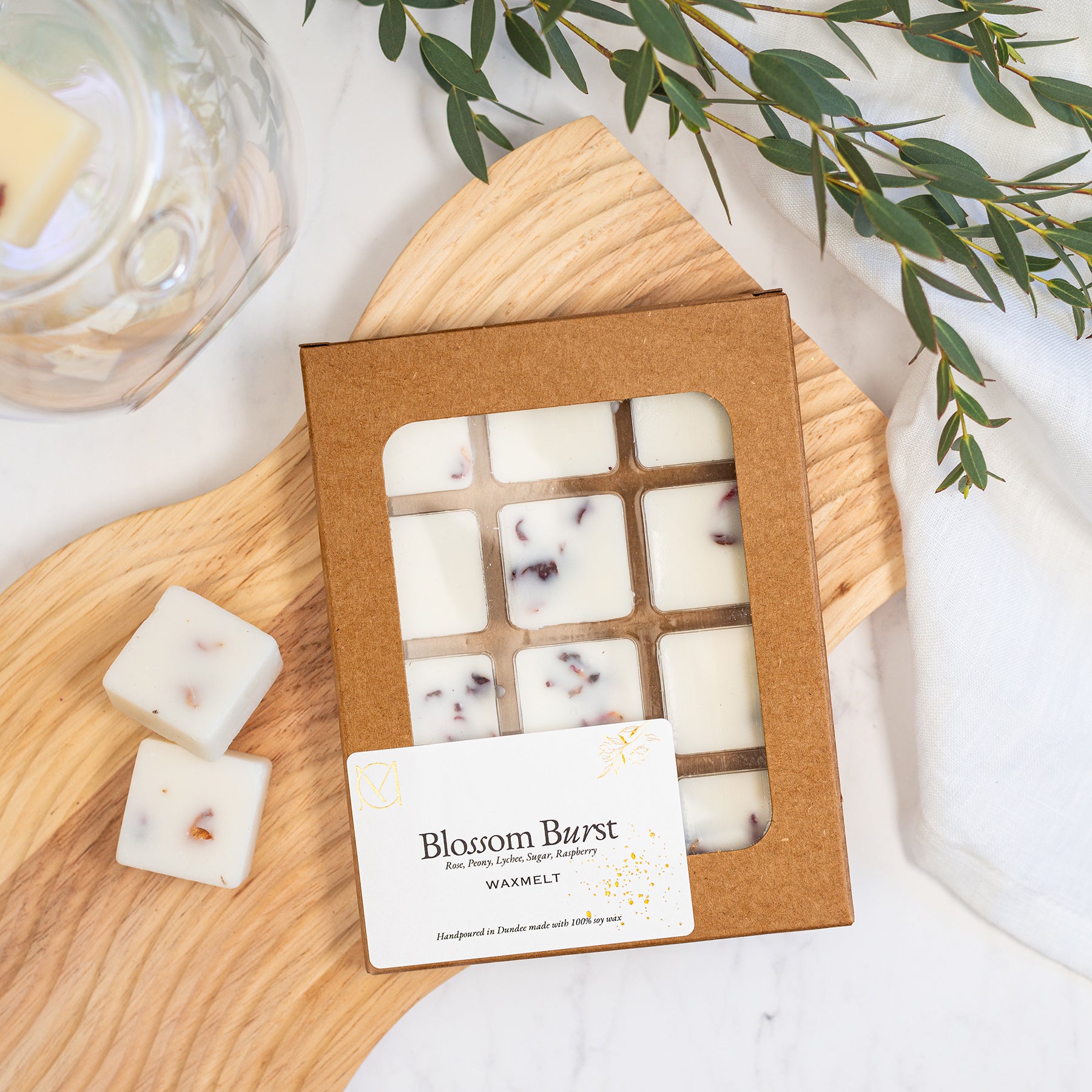 Wax melts in ceramic burner creating a flameless home fragrance in a modern UK home