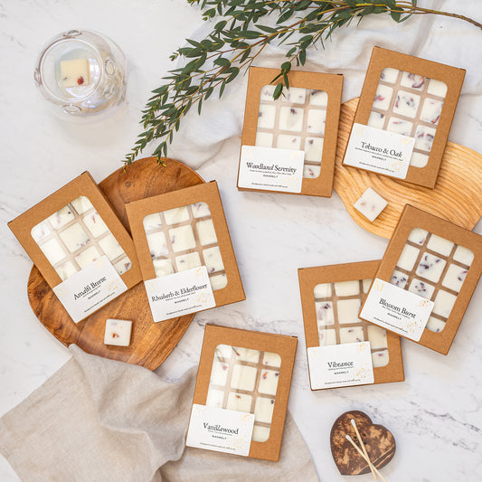 Premium wax melts 12 pieces by Myariella Candles, handmade home fragrance in Dundee UK