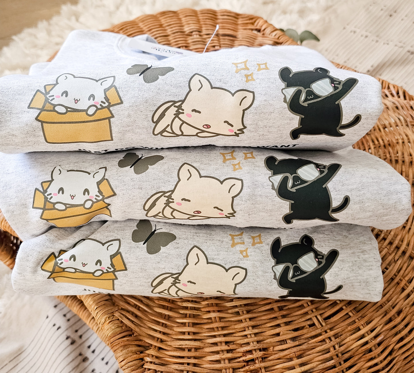 Cute Cat Decal Jumper