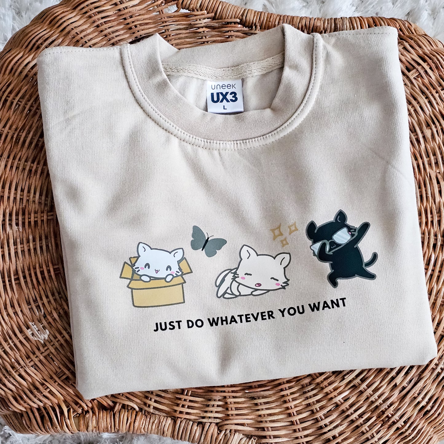 Cute Cat Decal Jumper