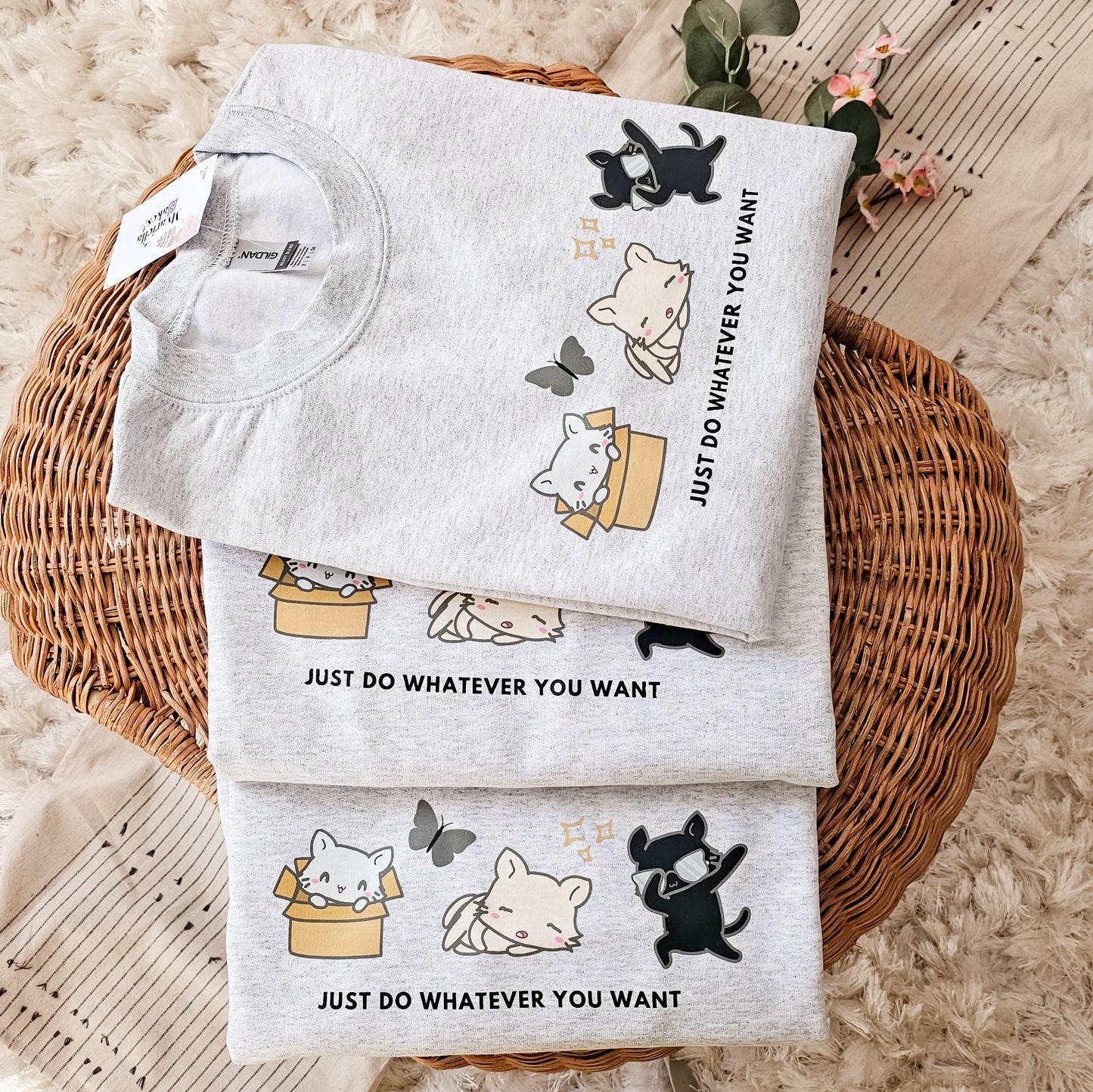Cute Cat Decal Jumper