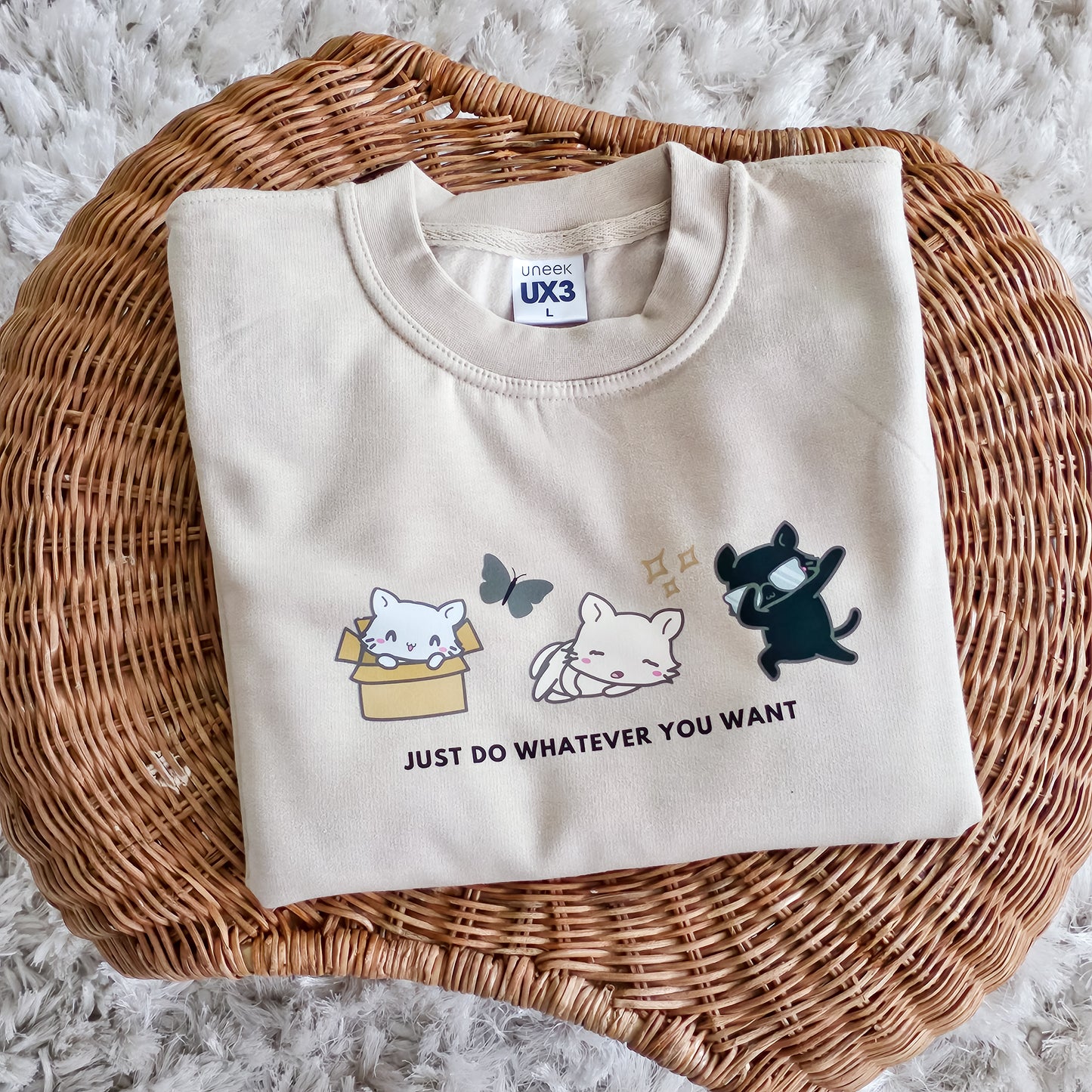 Cute Cat Decal Jumper
